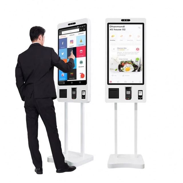 Kiosk Checkout Self Checkout Machine Supermarket 23inch Payment Terminal Kiosk Touch Screen Self Checkout Order Kiosk