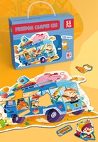 Dessin animé grand puzzle transfrontalier enfants maternelle cadeau fabricants en gros éducation précoce papier jouets 2024