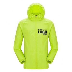 Hot Sale Custom Logo Sun Protection <b>Jacket</b>, 100% Polyester Waterproof Windbreaker for Outdoor Activities - Product Image 2