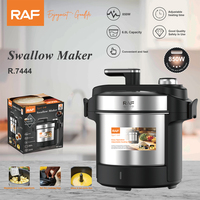 Olla Eléctrica RAF Countertop Swallow Maker R.7444 850W 6.0L con Tiempo de Cocción Ajustable y Asa Superior para Preparación Diaria de Comidas en el Hogar, Fácil de Limpiar