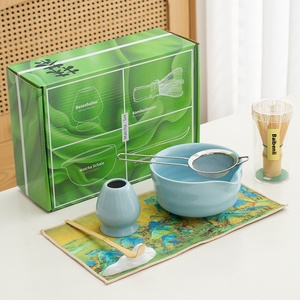 Batidor de té <span class=keywords><strong>Matcha</strong></span> de 4 a 10 piezas <span class=keywords><strong>con</strong></span> logotipo personalizado, tazón de té <span class=keywords><strong>Matcha</strong></span> japonés, batidor de pie <span class=keywords><strong>Matcha</strong></span> Oem <span class=keywords><strong>con</strong></span> caja de regalo - Product Image 1