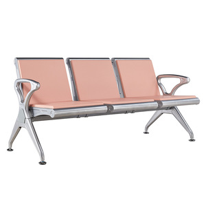 Silla de tres plazas Starlight de poliuretano con reposabrazos para áreas de espera de aeropuertos y espacios públicos - Product Image 2