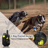 Profession elles IPX7 wasserdichtes fern gesteuertes Trainingshalsband-Set Beep Vibration Shock für Outdoor-Hunde Haustier Anti-Bark wiederauf ladbar