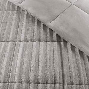 DB Floral solide fausse fourrure couette Mini ensemble pour printemps hiver noël maison mariage hôpital hôtel utilisation-reine roi polyester PVC - Product Image 3