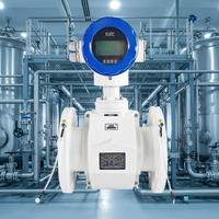 Medidor de Flujo Electromagnético Inteligente de Amplio Rango con Modbus RS485 para Ácido Fosfórico, Alcohol, Hidróxido de Calcio
