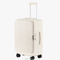 Ensemble de bagages à coque rigide en PC, fabrication directe usine OEM ODM, 20/24/28 pouces, valise à roulettes avec port de charge USB et serrure TSA