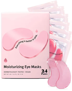 Masques Contour des Yeux OEM Éclaircissants Dorés au PDRN – Patchs Revitalisants Anti-Poches et Hydratants – Feuilles de Patchs Oculaires Roses pour Cernes - Product Image 1