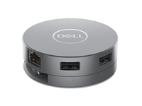 Accessoires pour ordinateurs de bureau portables Dell très fiables Adaptateur multiport USB-C 7-en-1-DA310