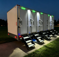 Toilettes mobiles pour travaux routiers, toilettes mobiles avec sol antidérapant