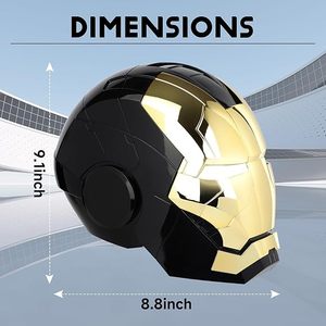 Réplica <span class=keywords><strong>de</strong></span> Película <span class=keywords><strong>de</strong></span> Súper Héroe Casco Máscara <span class=keywords><strong>de</strong></span> Iron Man Usable Electrónico con Voz y Control Remoto - Product Image 3