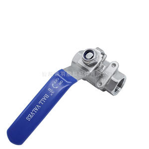 Robinet à bille en acier inoxydable 316, conception manuelle en deux parties, filetage interne, connecteur 4/6/1 pouce pour eau, gaz, huile, personnalisable OEM - Product Image 1