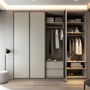 Elabor Custom Closet Organizer System with Open Shelving for Residential Development Projects Cupboards for Bedroom <strong>Wardrobe</strong> - Product Image 1