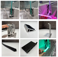 Balustrade extérieure en verre trempé de 12-20 mm pour escaliers de maison résidentielle, fixation murale avec pince en U