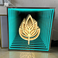 Publicité 3D LED Infinity Mirror Avec Lumières Infinity Neon Sign Infinity Mirror Led Light Abyss Mirror Luminous Letter