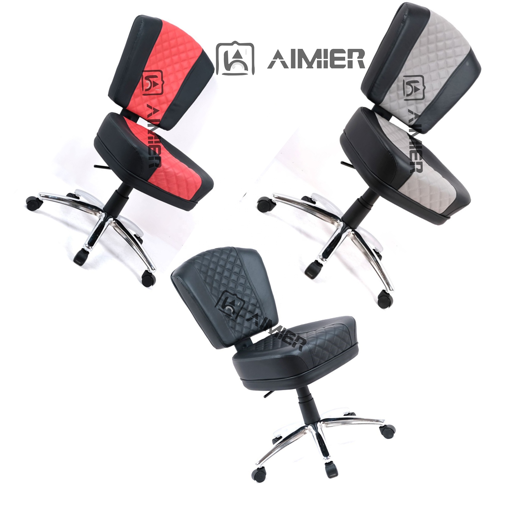 Casino Chair with Wheels Adjustable Luxury Seating