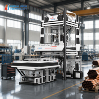 Machine de soufflage de film co-extrudé ABC à trois couches, ligne de production de film plastique multicouche avec refroidissement IBC