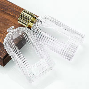 Glass <b>Perfume</b> <b>Bottle</b> Luxury Vintage Round Design <b>Perfume</b> <b>Bottle</b> 50ml 100ml Customized Transparent Glass <b>Sample</b> - Product Image 3