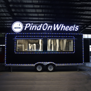 Remorque alimentaire CAMPTRL entièrement équipée, restaurant, remorque de restauration commerciale, camion de nourriture, chariot avec cuisine complète - Product Image 3