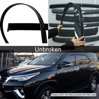 Déflecteur de fenêtre de voiture noir en PC injecté de haute qualité, facile à installer, pare-soleil compatible avec Hilux Vigo