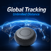 Traceur GPS Bluetooth compact et discret, format pièce, anti-perte, application iOS, sans carte SIM, étanche 1 an, enregistrement de trajet, positionnement de véhicule