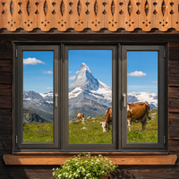 Ventana Corredera de Aluminio Premium con Triple Acristalamiento de Baja Emisividad, Alta Hermeticidad y Aislamiento Térmico para Proyectos de Casas Pasivas