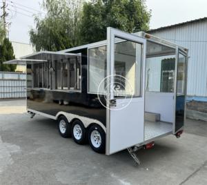 Hot Dog Concession Food Trailers Mobile Pizza Oven Fast Food Trailers With Full Kitchen Equipments for Sale Europe - Product Image 5