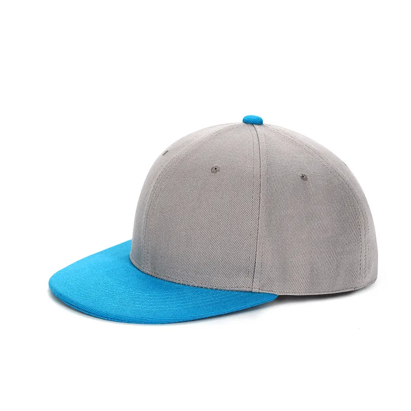 Custom Platte Rand Top Kwaliteit 5-Panel Snapback Hoeden Geweven Patch Skateboard Sweatproof Snapback Hoed