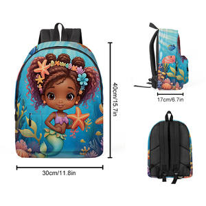 Sirène et dessin animé 3D Design sac à dos <span class=keywords><strong>pour</strong></span> ordinateur <span class=keywords><strong>portable</strong></span> sac d'école de mode étanche <span class=keywords><strong>meilleur</strong></span> cadeau <span class=keywords><strong>pour</strong></span> garçon/fille adolescents - Product Image 2