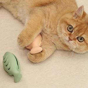 Nuovi Arrivi: Giocattolo in Silicone a Forma di Pesce per Gatti e Cani, Snack per Animali Domestici, Giocattoli alla Menta, Bastoncino in Gomma <span class=keywords><strong>Happy</strong></span> Bite per Gatti - Product Image 6