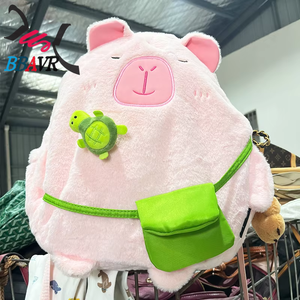 กระเป๋าเป้สะพายหลังเด็กอนุบาลแบบนุ่มขนปุย ราคาส่งจากโรงงานจีน ขายส่งจำนวนมาก แบบกล่อง  กระเป๋าโรงเรียนแบบคละแบบ  ขายเป็นมัด - Product Image 1