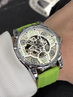 Montre mécanique creuse pour hommes, montre de sport haut de gamme pour hommes