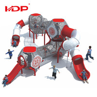 Équipements de jeu extérieurs en plastique personnalisables Huadong pour des zones d'activités pour enfants sur mesure et enchanteuses, pour les enfants de 3 à 12 ans