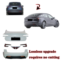 Kit de pare-chocs en plastique neuf pour Tesla Model 3 2019-2022, pour mise à niveau et remplacement, installation par boulons, ajustement universel