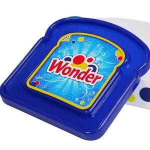 Bread Blue Sandwich Packer School Work Lunch Box Plastic Container Seal