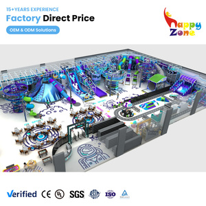 Structure <span class=keywords><strong>de</strong></span> divertissement familiale pour enfants avec murs d'escalade volcaniques, toboggans en spirale, piscine à balles et carrousel pour parcs d'attractions intérieurs - Product Image 1