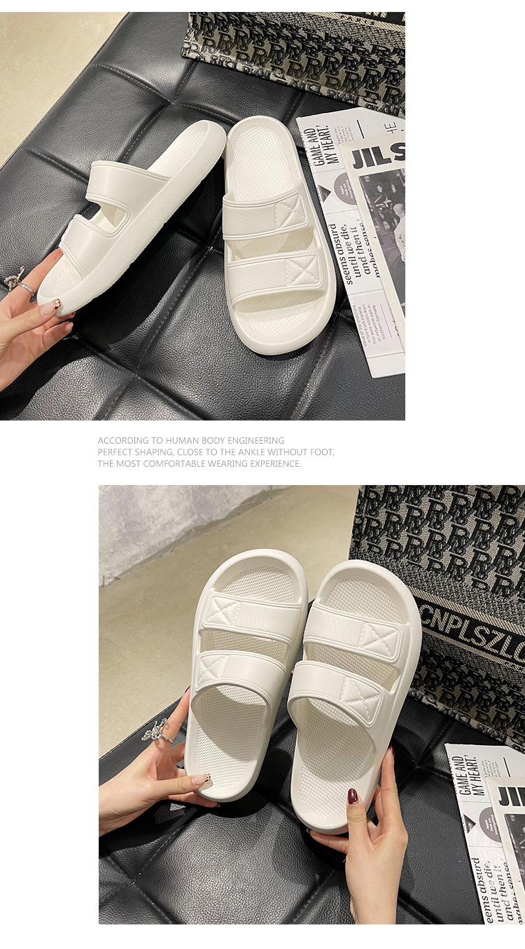 Summer Non-slip Outdoor Slides Sandals Soft Sole Indoor Bath Sandals Slippers Women Men