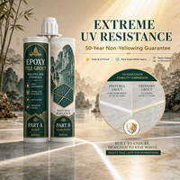 Mortier époxy bicomposant pour carrelage, résistant à l'eau et aux taches, pour céramique, couleurs assorties, finition mate ou brillante, directement de l'usine