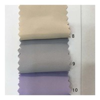 Tissu en mousseline de soie sergé 100 polyester, 50 pièces, bon marché, teint, 80D, 125gsm, vente en gros