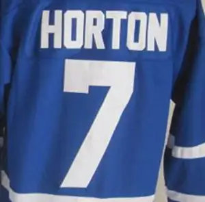 Toronto Tim Horton Áo Thi Đấu Khúc Côn Cầu Cổ Điển Khâu Màu Xanh