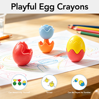 Crayons de cire pour enfants, 12 couleurs, ensemble de crayons de cire soyeux, crayons de cire fondants, pastel LT73256