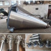 Mélangeur conique à double vis 100L, structure compacte, cuve de mélange en acier inoxydable 316L pour assaisonnements, mélange d'épices, produits chimiques, revêtements