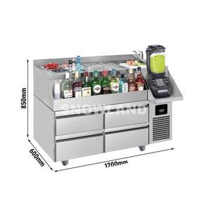 Station de cocktail autoportante à <span class=keywords><strong>4</strong></span> <span class=keywords><strong>tiroirs</strong></span> pour comptoir commercial sous bar Station de cocktail combinée Équipement de bar - Product Image 3