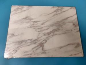 Tabla de Cortar de Vidrio Templado con Diseño de Mármol Rectangular para Cocina, Alimentos, Frutas y Queso - Product Image 3