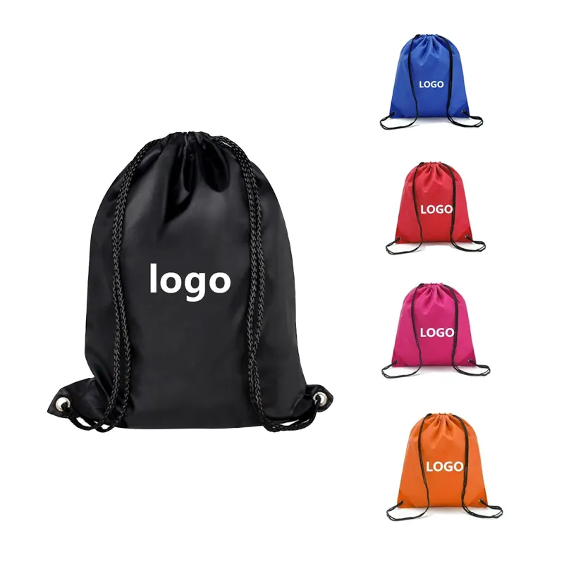 Evercredit-Bolsa deportiva para hombre y mujer, bolsa de gimnasio con cordón y logotipo personalizado, resistente al agua