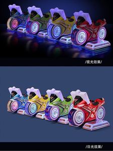 Machine de jeu de conduite Crazy Moto avec design de roues lumineuses et fente à monnayeur pour enfants, équipement pour zones de jeux intérieures et salles de jeux - Product Image 4