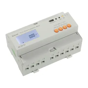 Medidor de energia pré-pago inteligente ADL300-EY DIN Rail LCD 3 fases kwh para dormitório universitário shopping