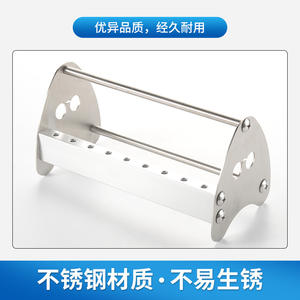 Étagère à outils en acier inoxydable, style industriel, organiseur de pinces, support de rangement pour tournevis avec trous de fixation - Product Image 3