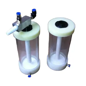 Mini Glass Transparent Fluidized Powder Hooper Cup for Coating System without Powder Pump