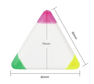 Evidenziatore Triangolare Carino per Bambini, Pennarello a 3 Colori, Evidenziatore Colorato - Vendita all'Ingrosso - Product Image 6