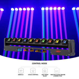 Lumière de scène DMX Beam Wall Washer LED Matrix Light Strobe Bar 4 en 1 RGBW Moving Head <span class=keywords><strong>Disco</strong></span> Lights pour DJ Concerts et Lives - Product Image 4